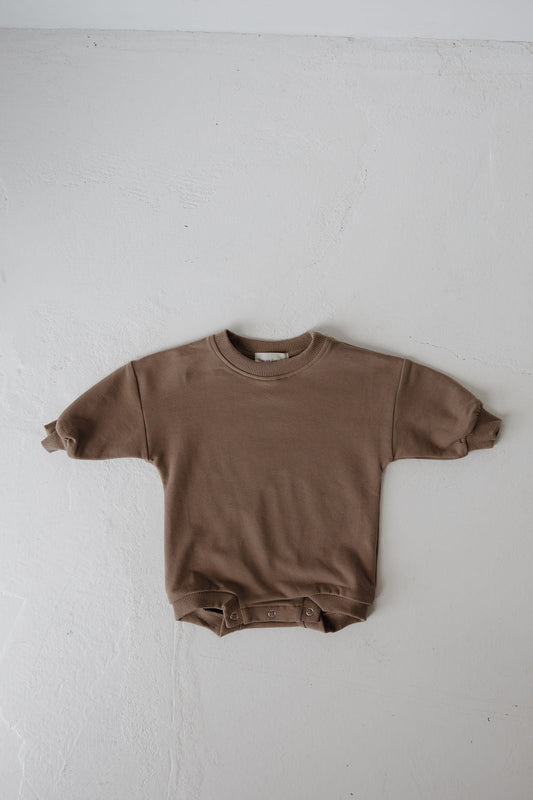 Sweatshirt Romper | Hot Cocoa