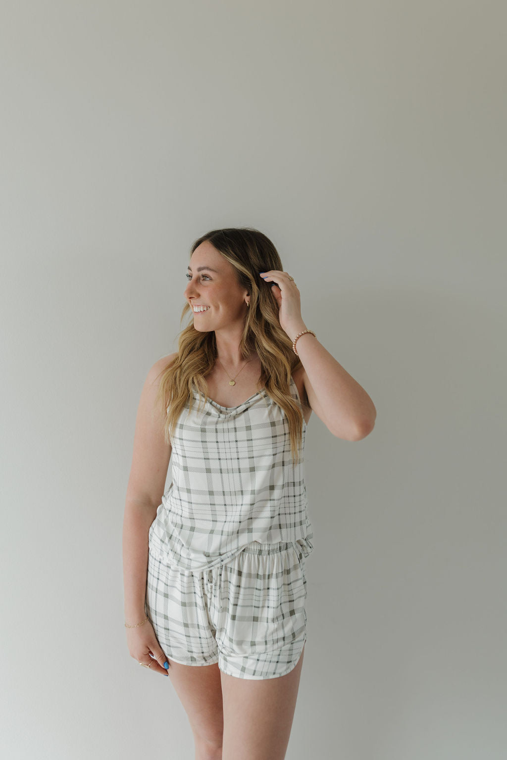 Cami Women's Bamboo Set | Picnic Plaid
