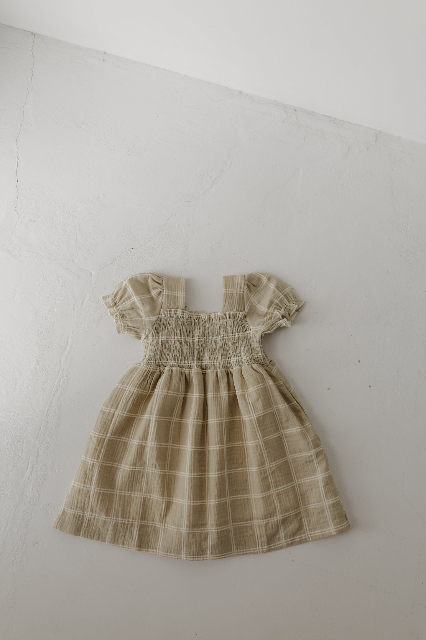 Toddler Muslin Dress | Linen Grid