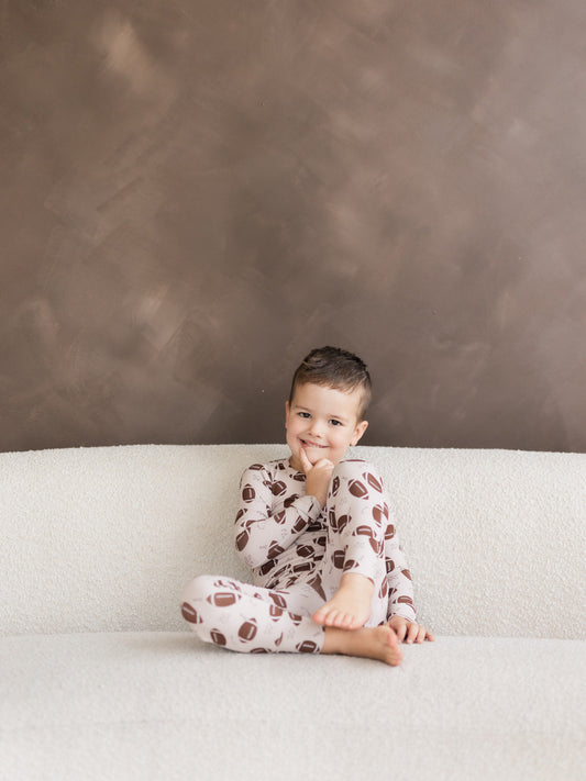 Football (Ribbed) | Two Piece Pajamas
