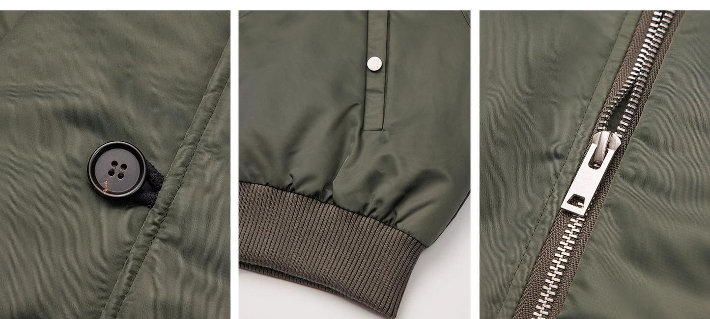 Cool and Sharp Fur Collar Jacket