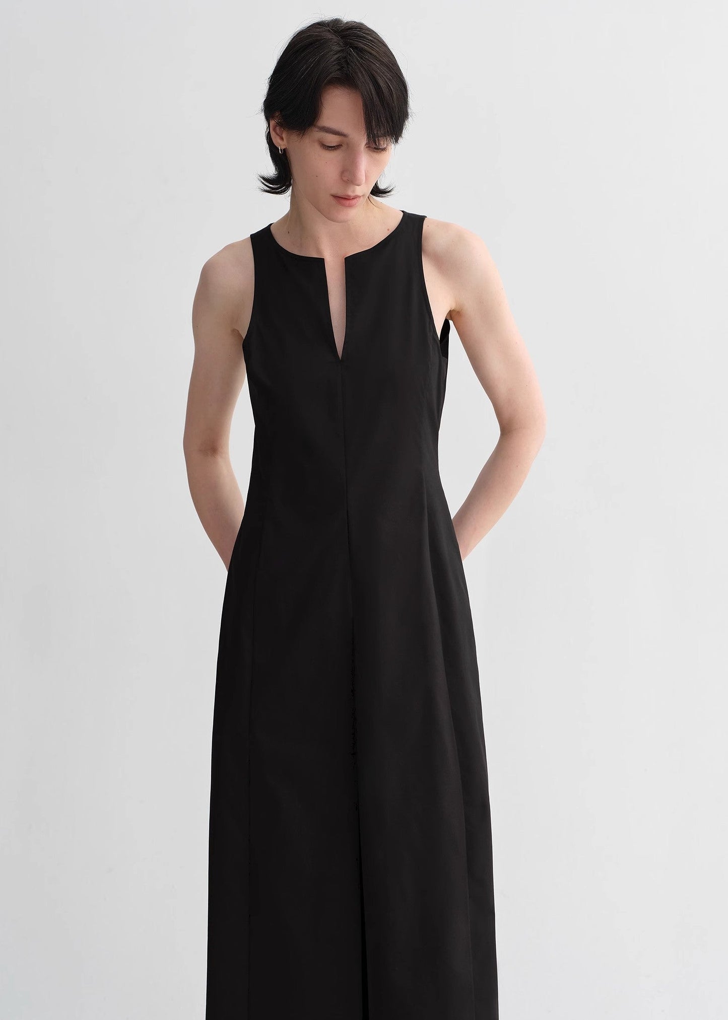 Micro-Cocoon-Shaped Dress
