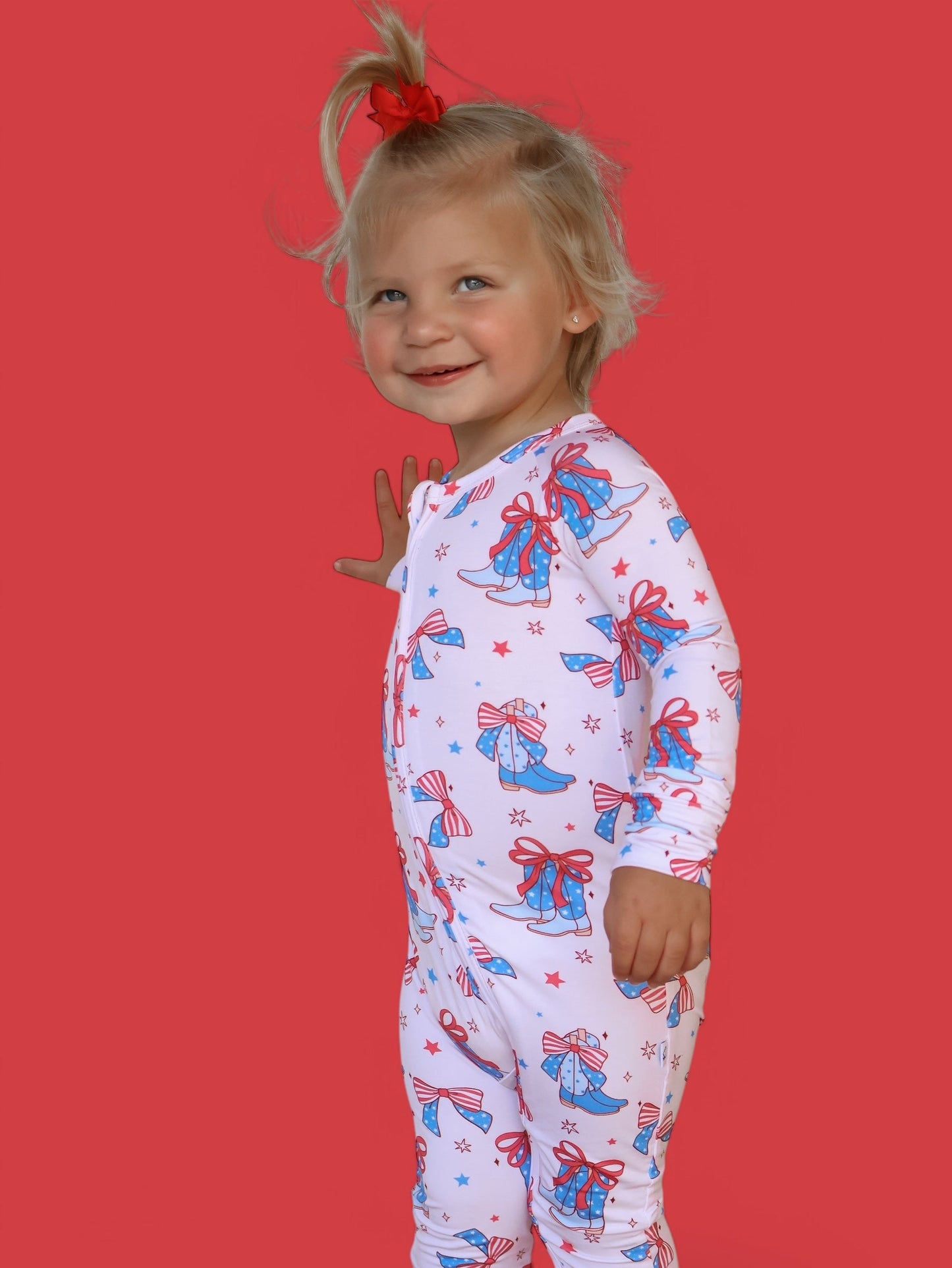 USA BOOTS N' BOWS DREAM ROMPER