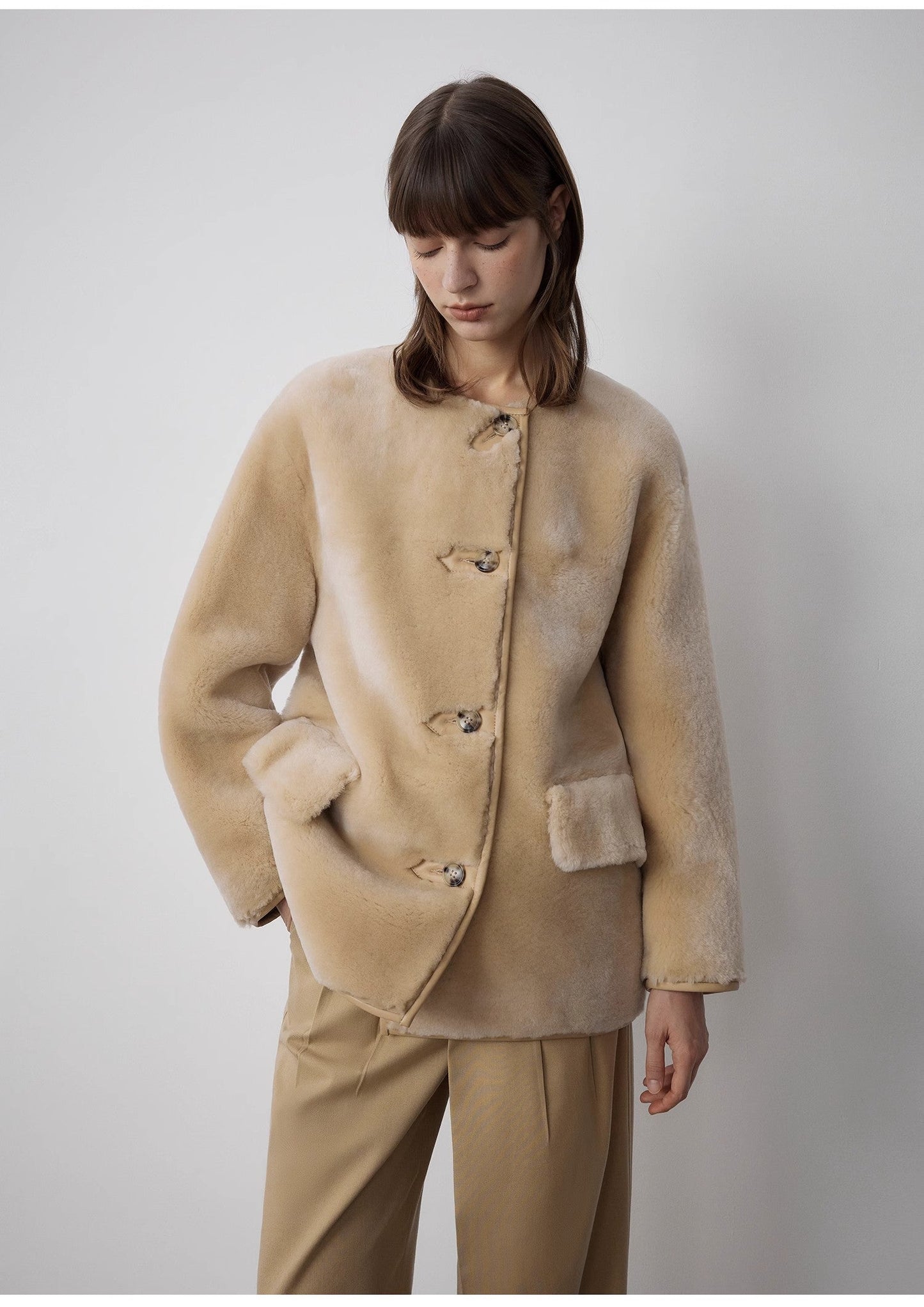 Retro Time Sheepskin Jacket