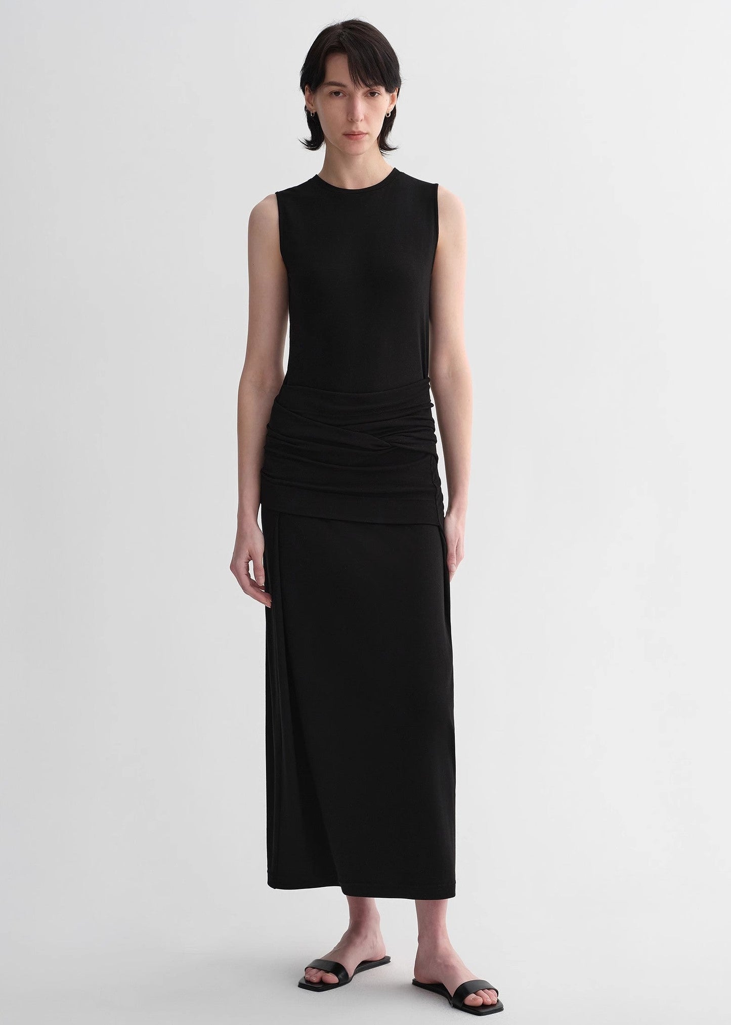 Ice Silk Wool Blend Dress