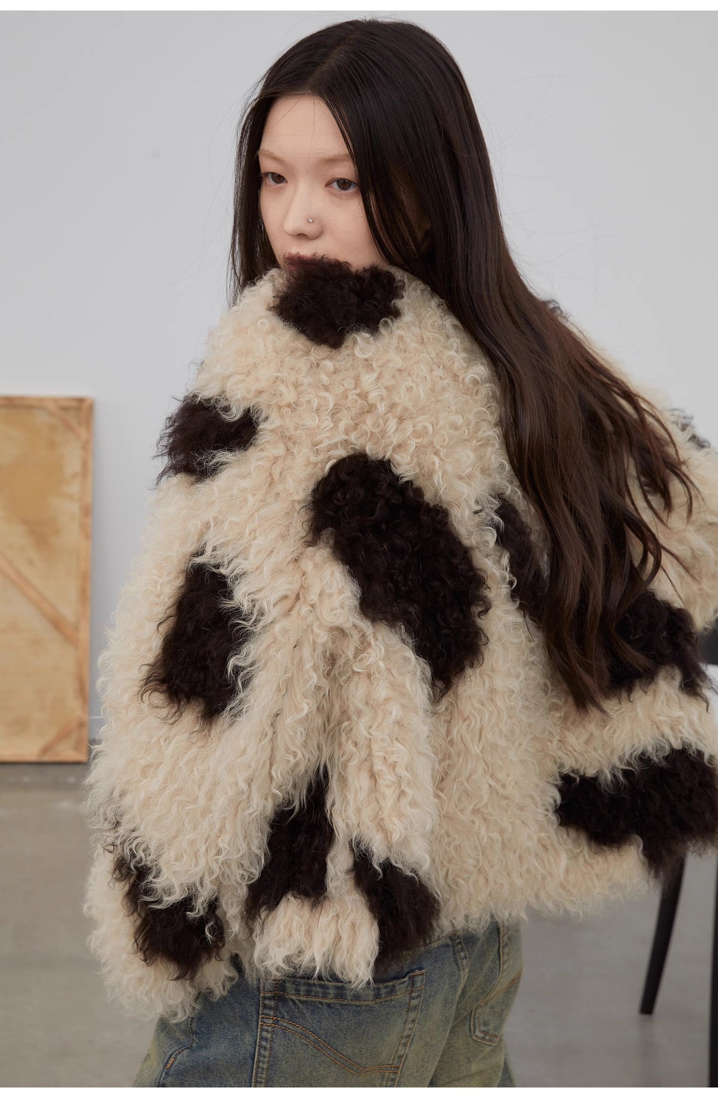 Fragrant Cream Fur Jacket