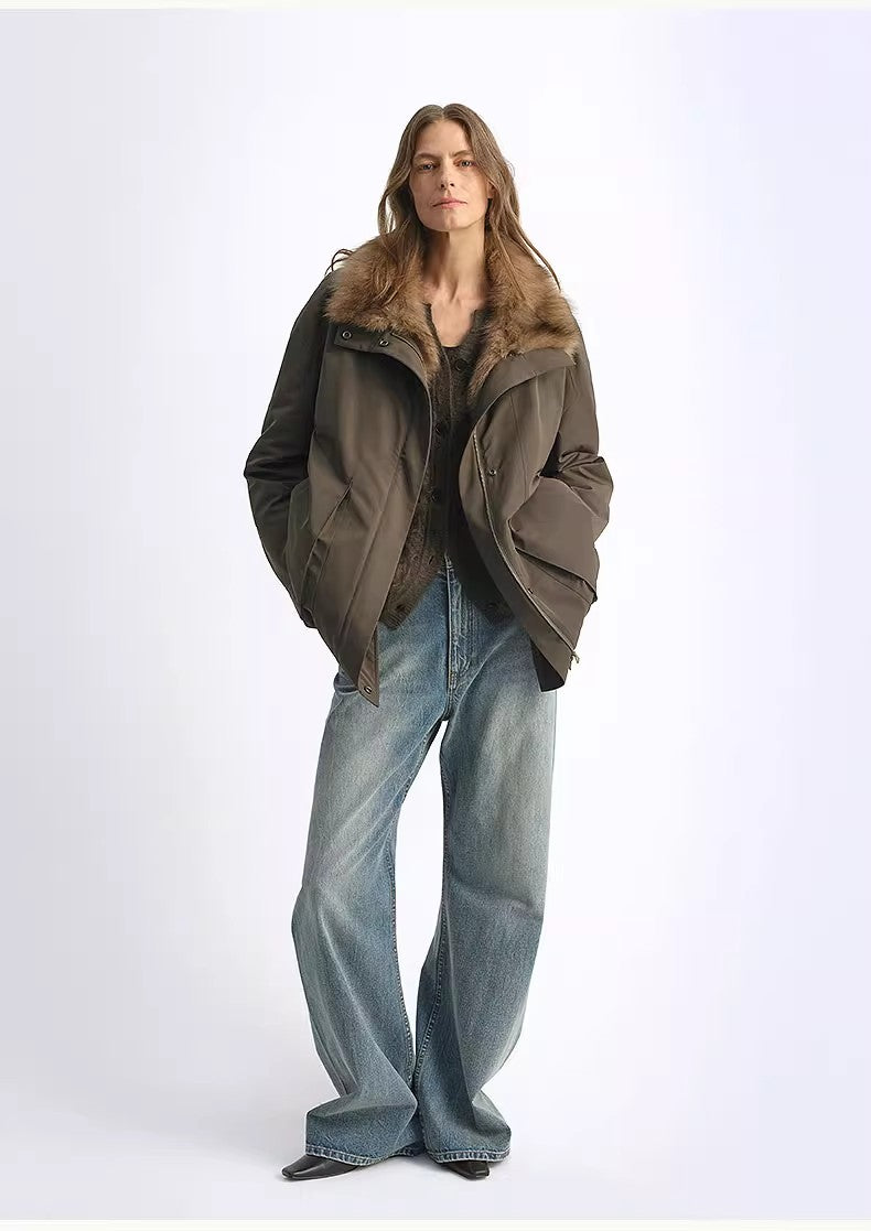Removable Fox Fur Parka