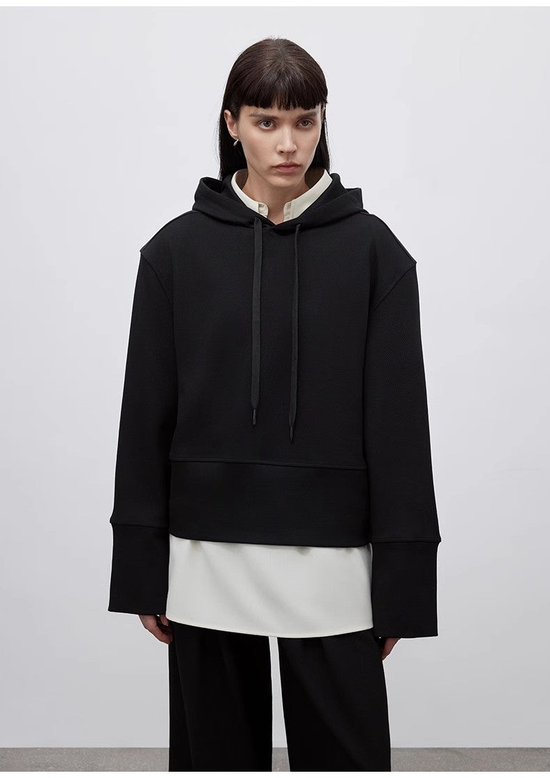 Time Travel Short Hooded Sweatshirt