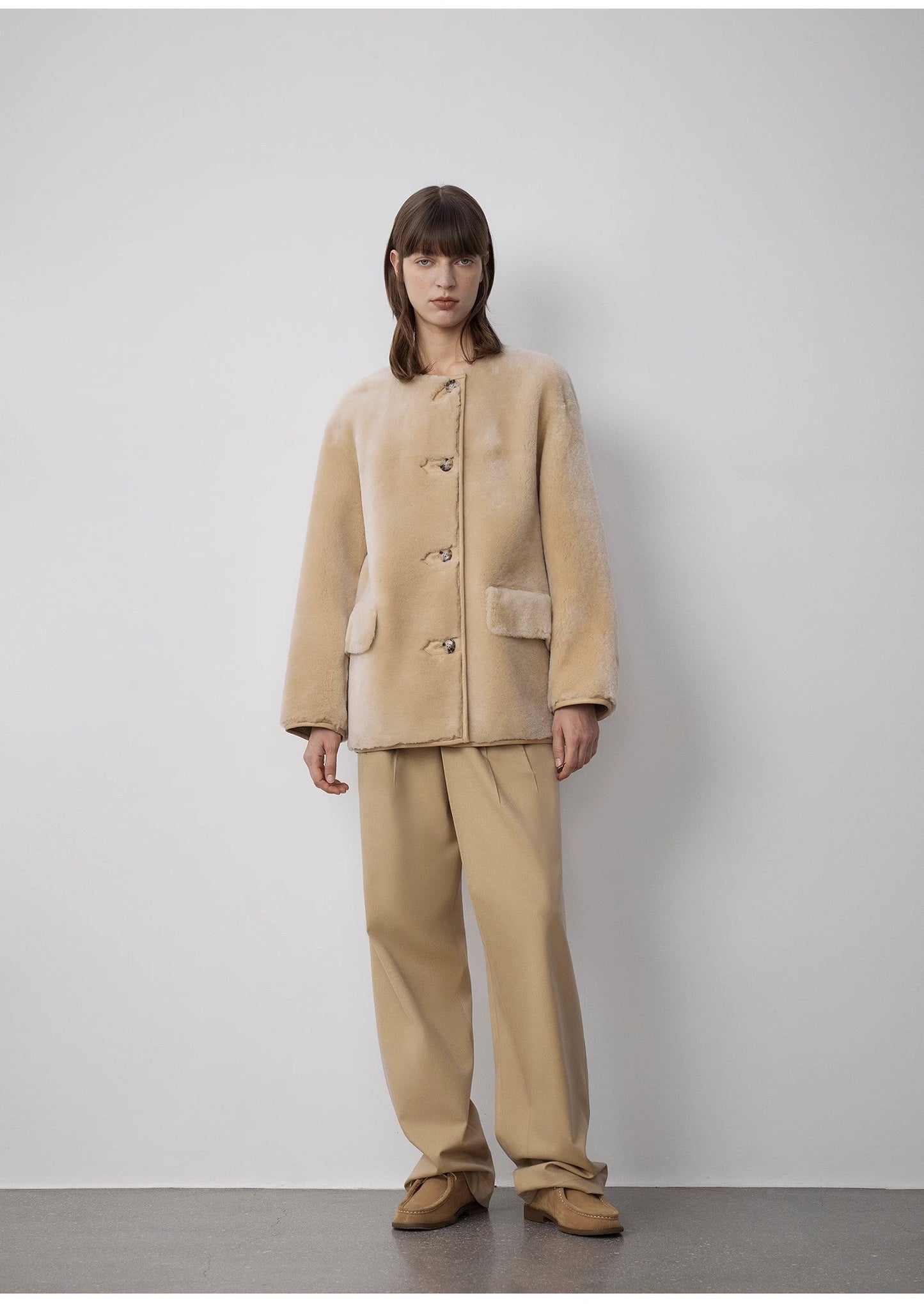 Retro Time Sheepskin Jacket