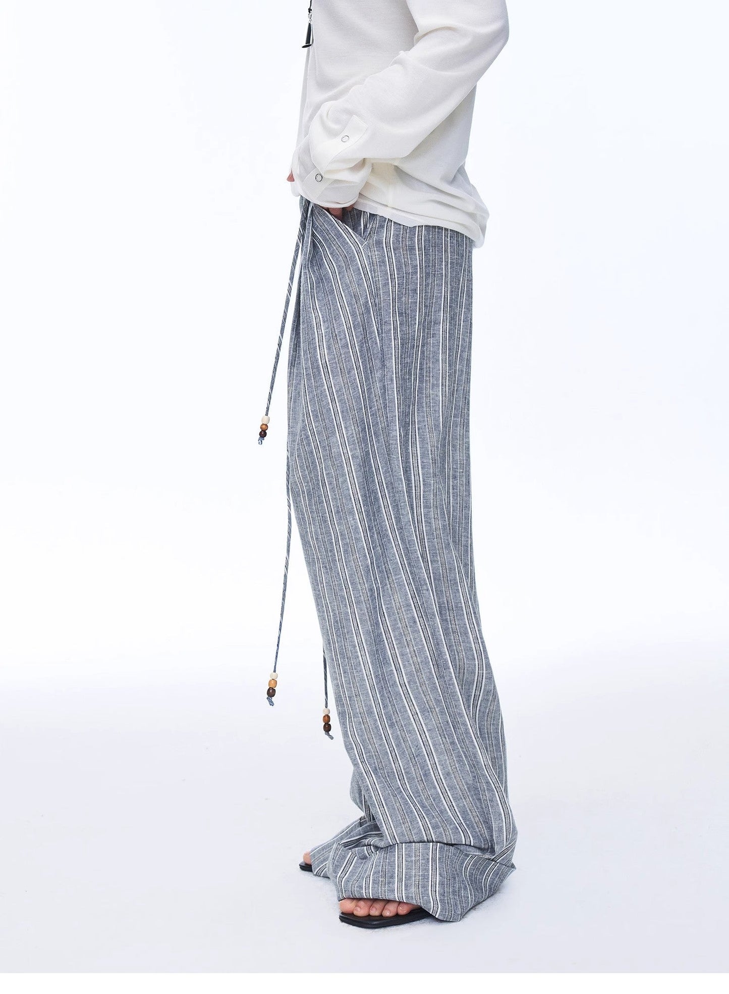 Free Afterglow Retro Style Linen Wide-Leg Casual Pants