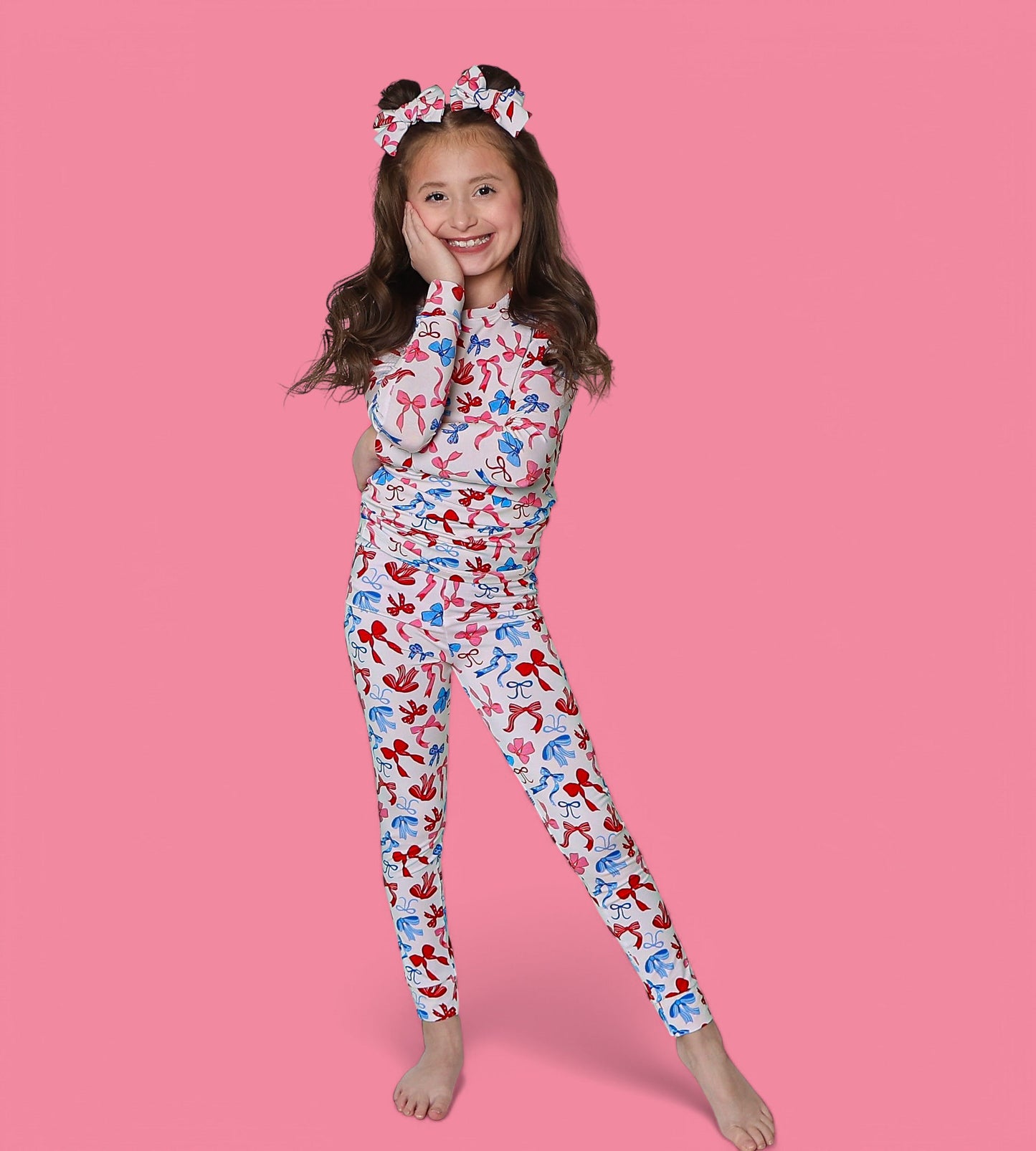 RED, WHITE AND BOWS DREAM SET