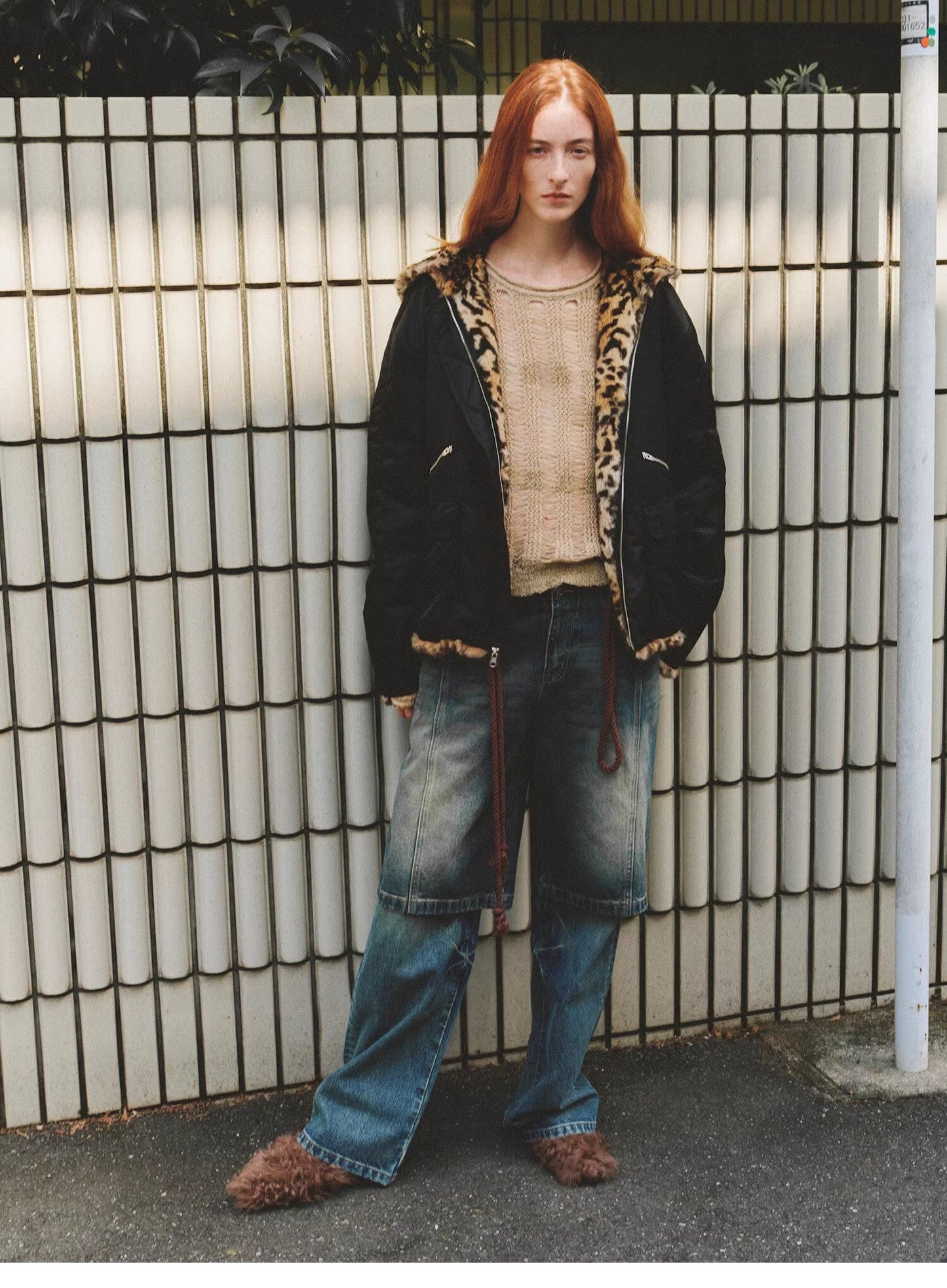 Leopard Fantasy Leopard Spot Reversible Rabbit Coat