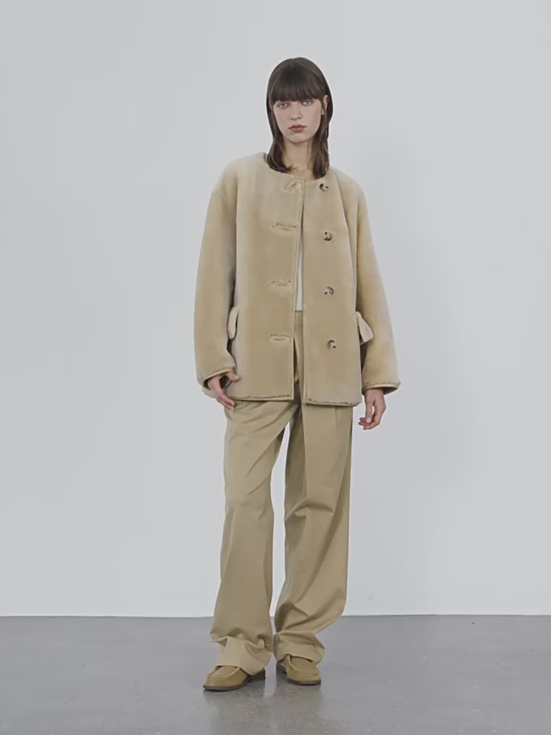 Retro Time Sheepskin Jacket