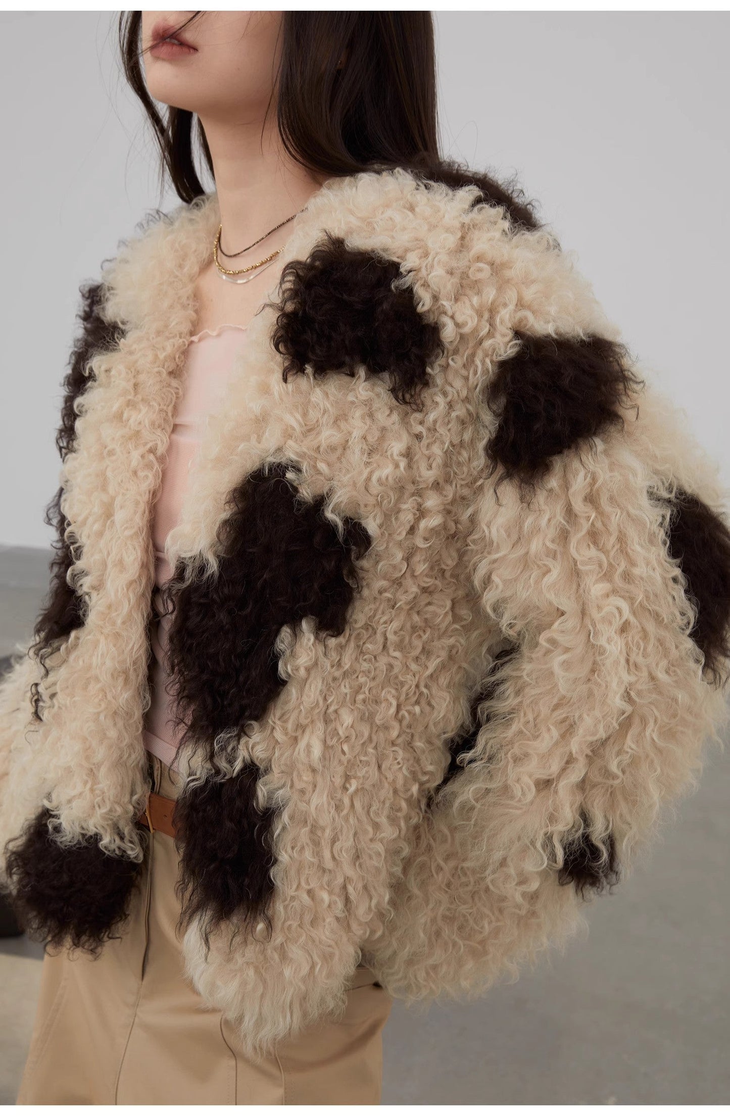 Fragrant Cream Fur Jacket
