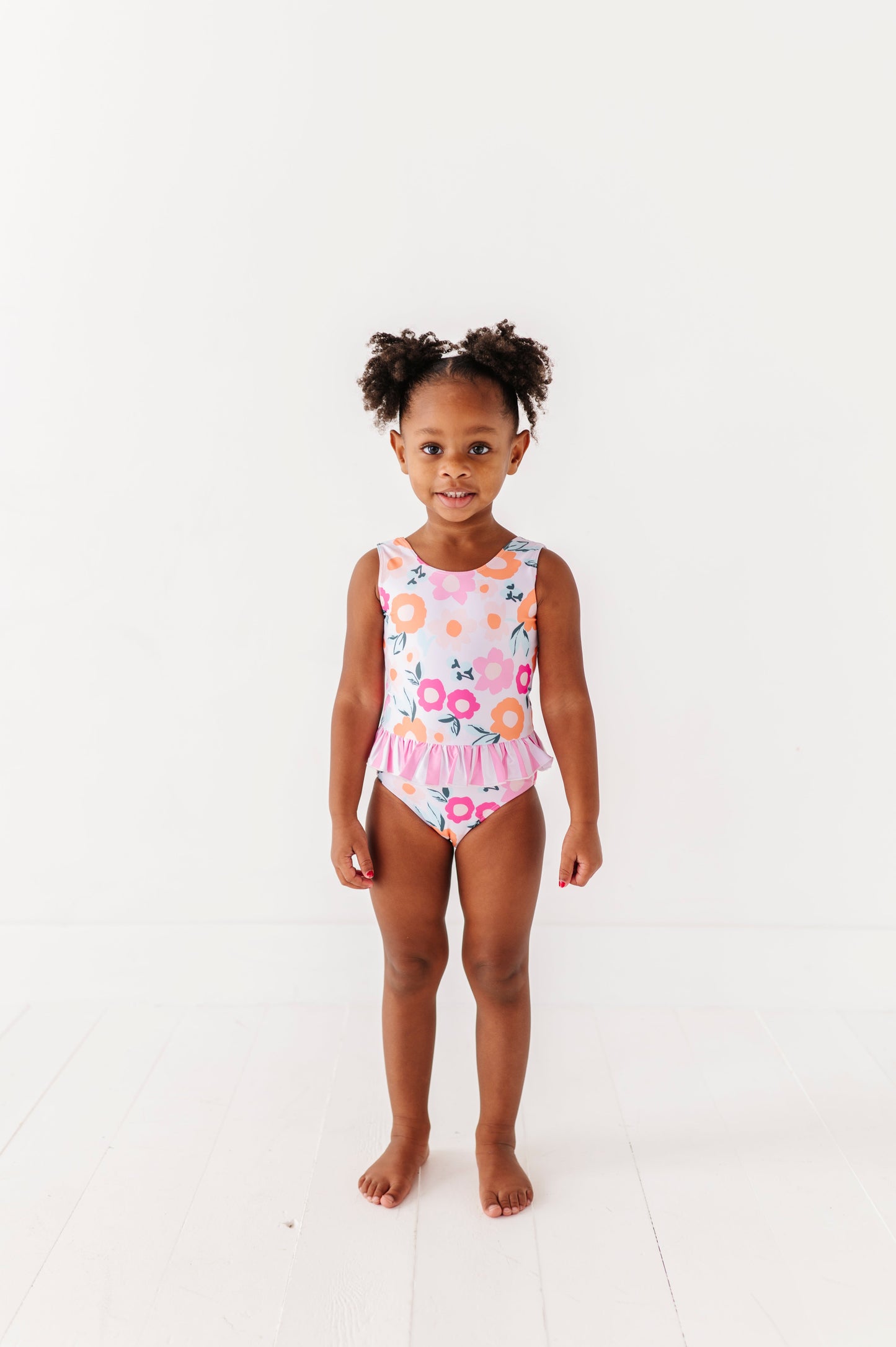 Poppy + Stripes: Ruffle Skirt ONE-PIECE