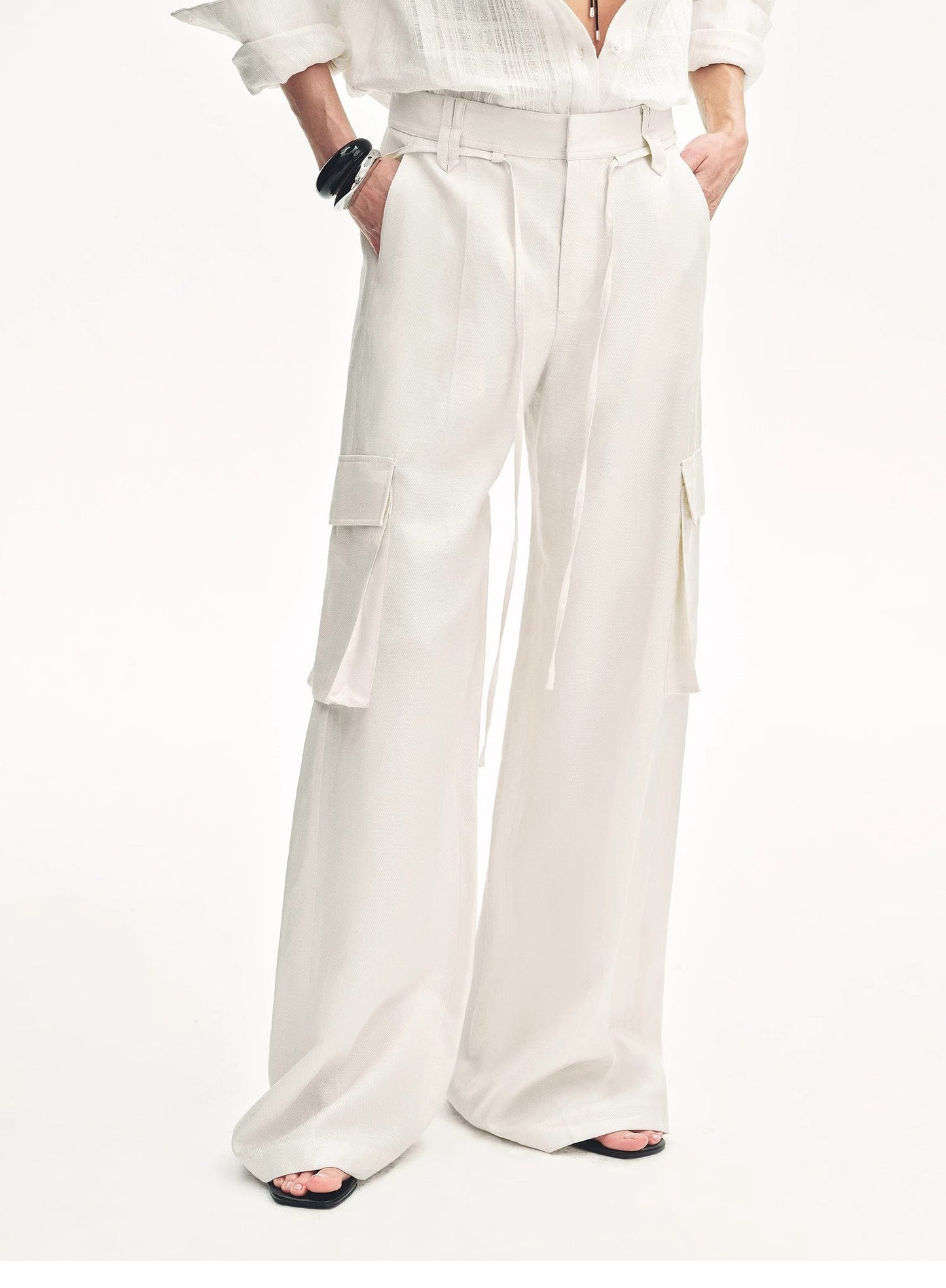 Rhythm in the Same Frequency Tencel Linen Pants