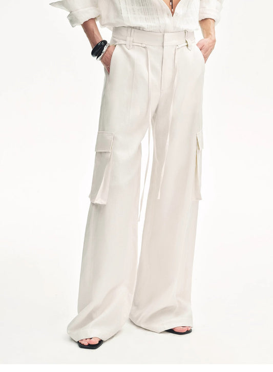 Rhythm in the Same Frequency Tencel Linen Pants