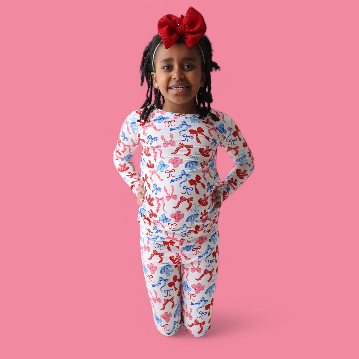 RED, WHITE AND BOWS DREAM SET
