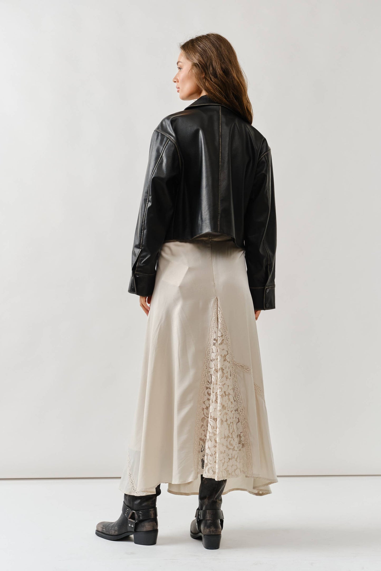 Brown Vintage Washed Leather Jacket