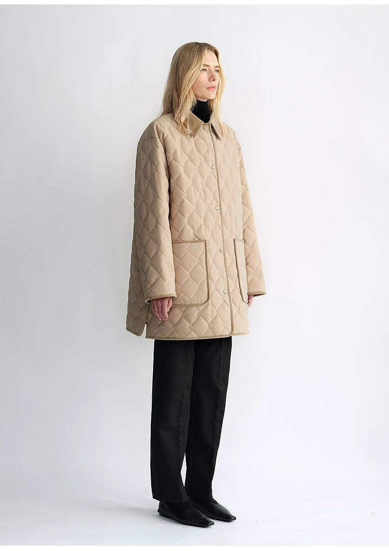 "Diamond Texture" Goose Down Jacket