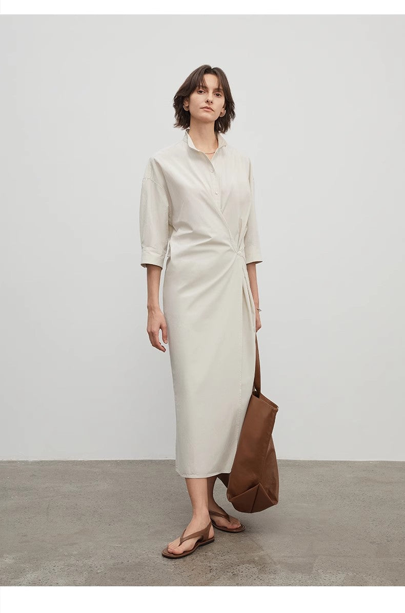 Origami Narrative Wrap Dress