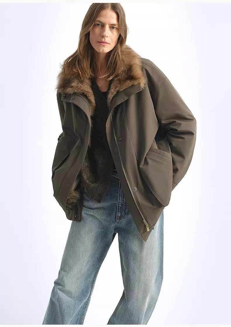 Removable Fox Fur Parka