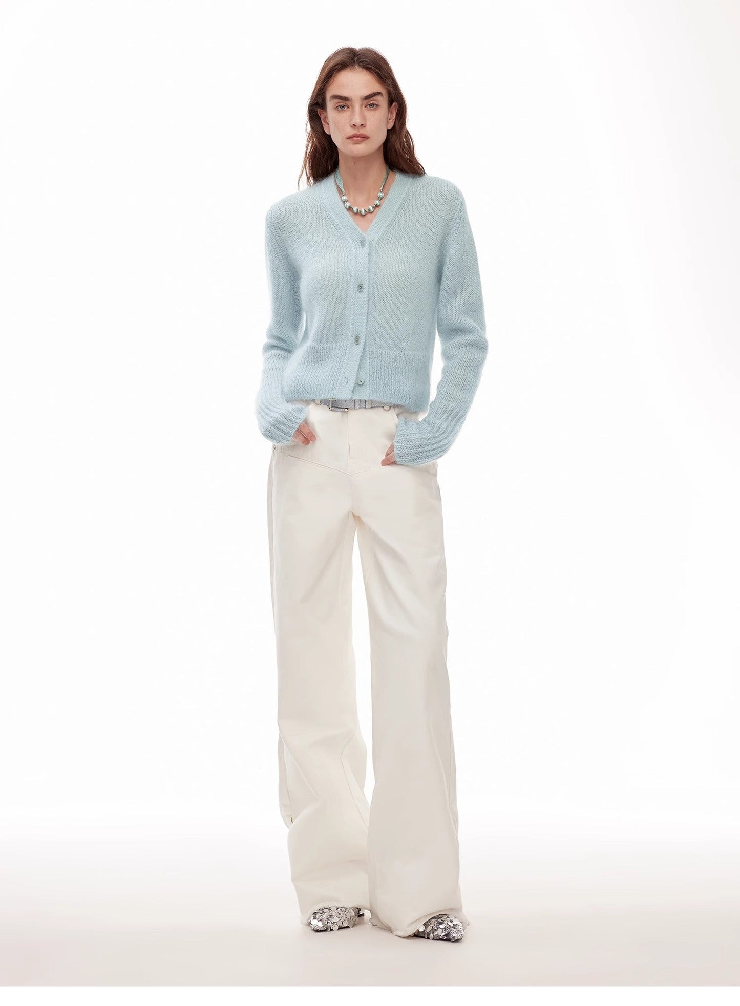 Vintage Style Denim Pants