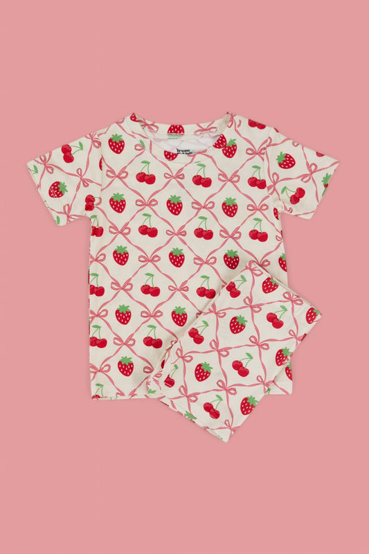 CHERRY BOW BERRY DREAM SHORT SET