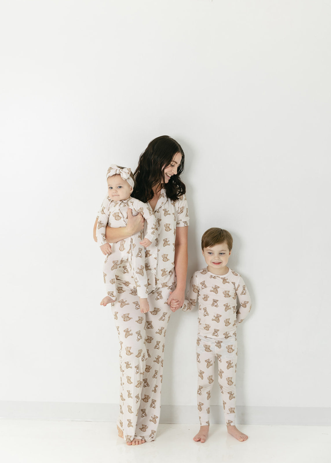 Bear Hearts | Bamboo Zip Pajamas