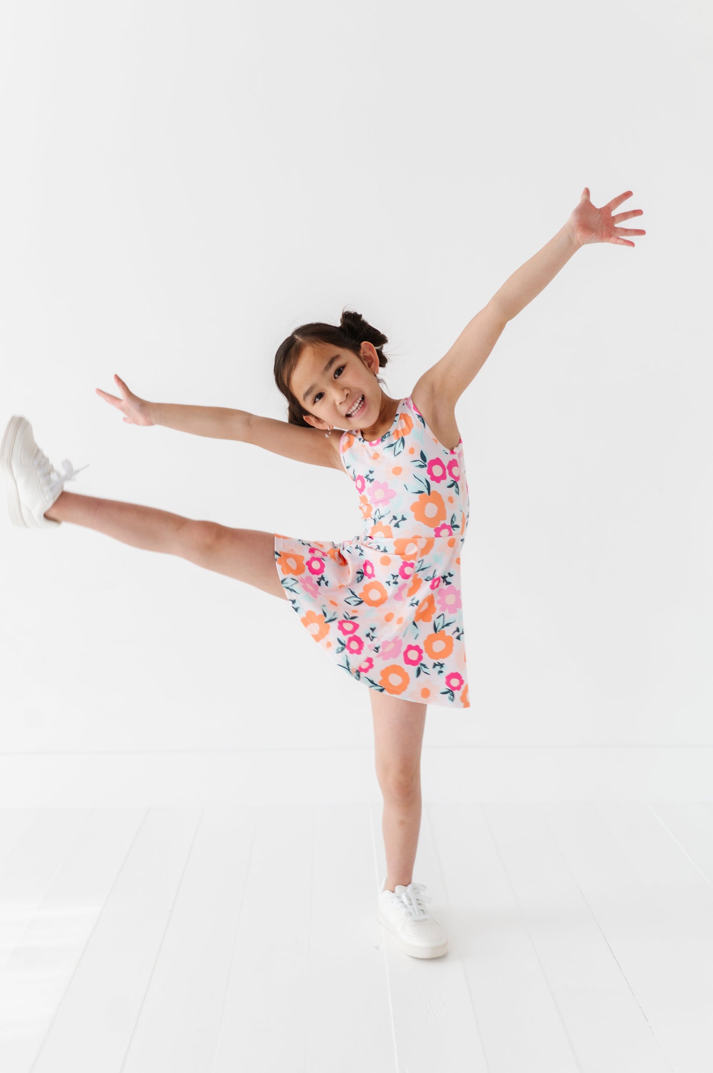 Poppy Floral | Twisty Back Dress (with detached shorts!)