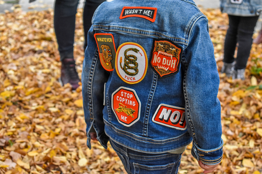 Stop Copying Me Embroidered Patch