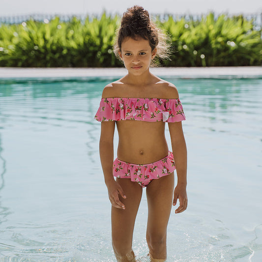 Cloe Two-Piece Bikini - Pink Roses