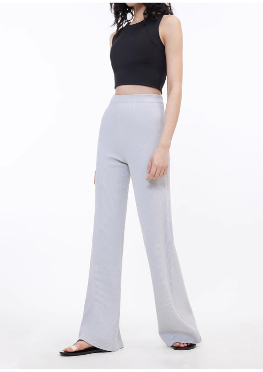 Knitted Bootcut Trousers