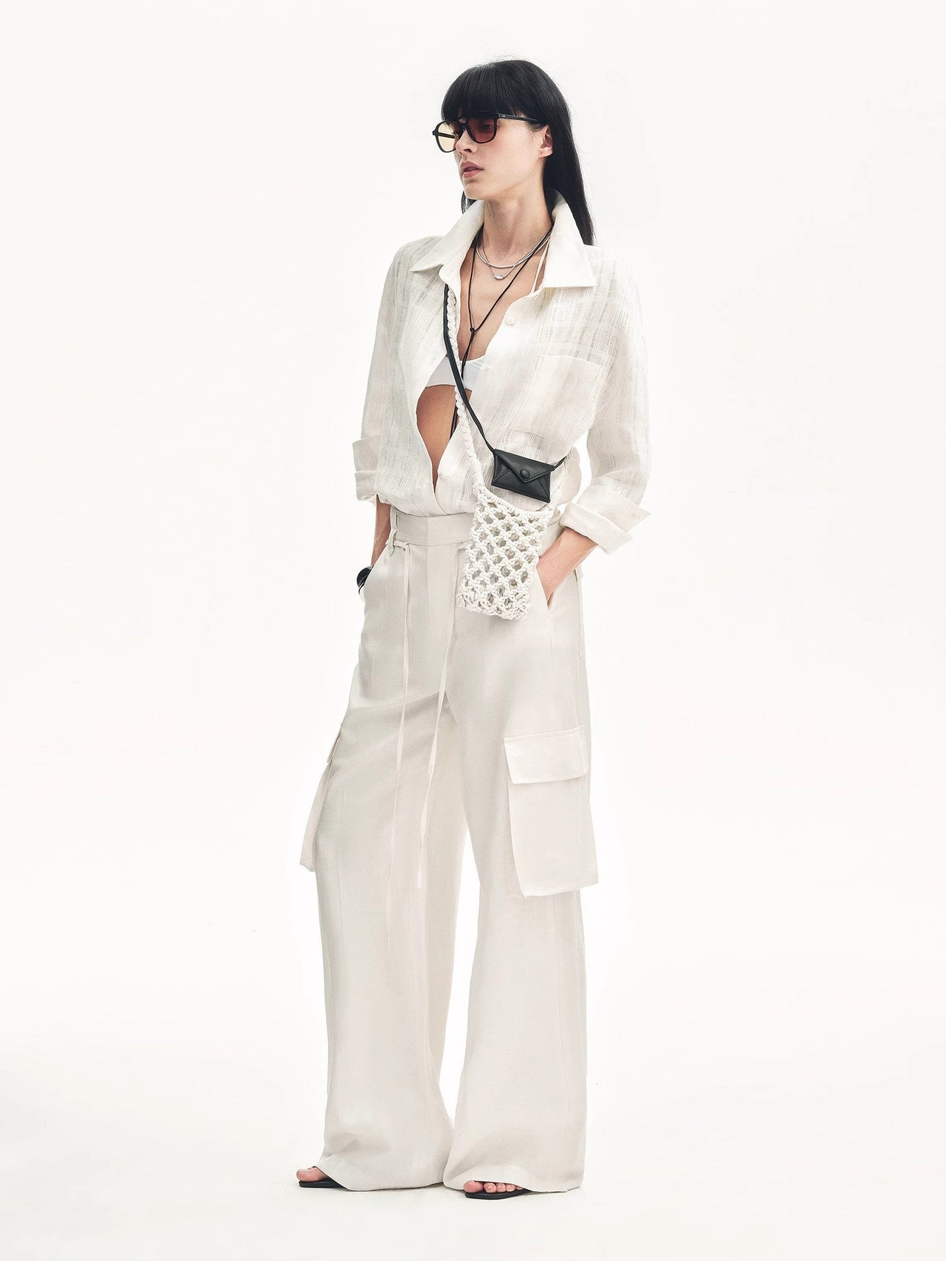 Rhythm in the Same Frequency Tencel Linen Pants