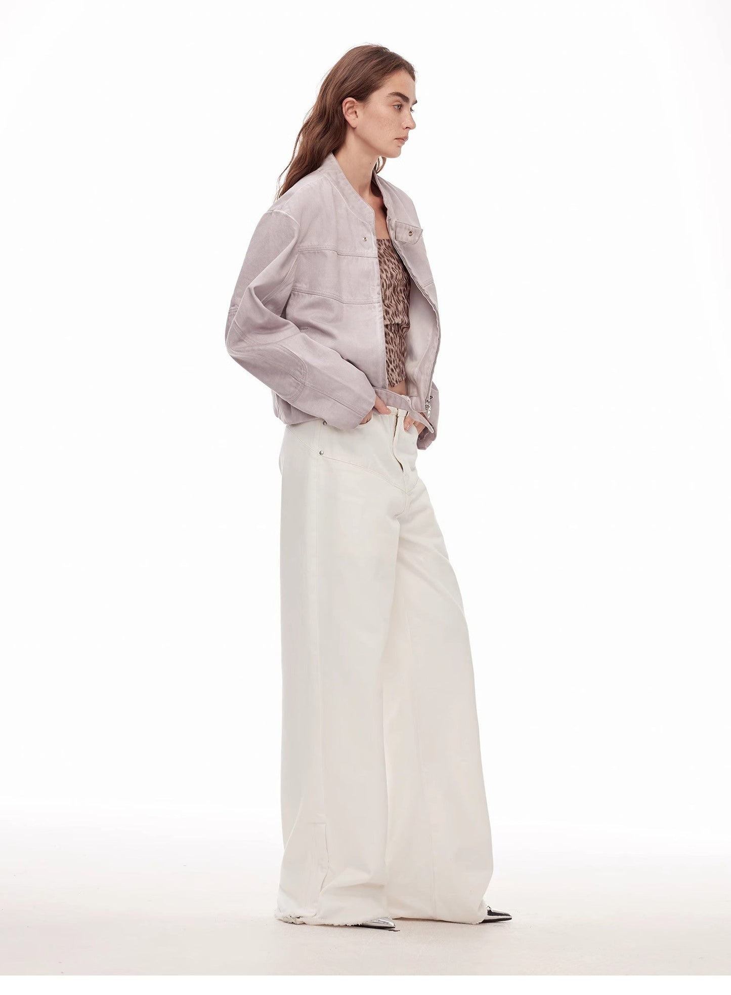 Vintage Style Denim Pants