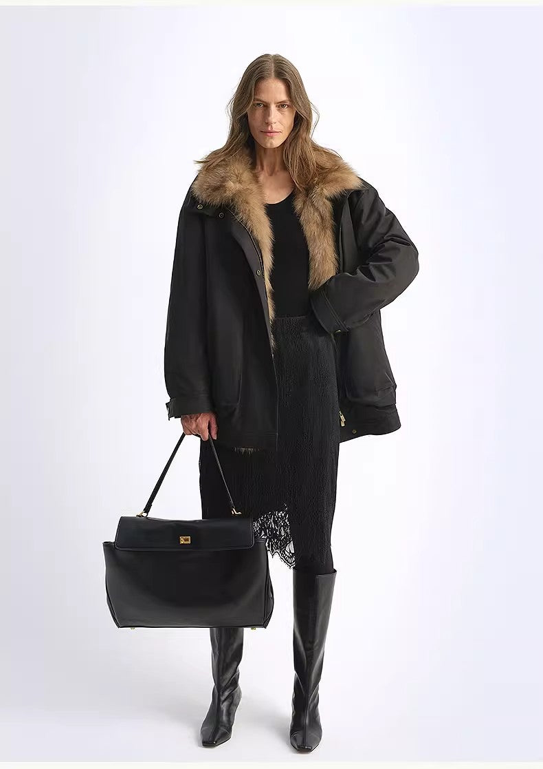 Removable Fox Fur Parka