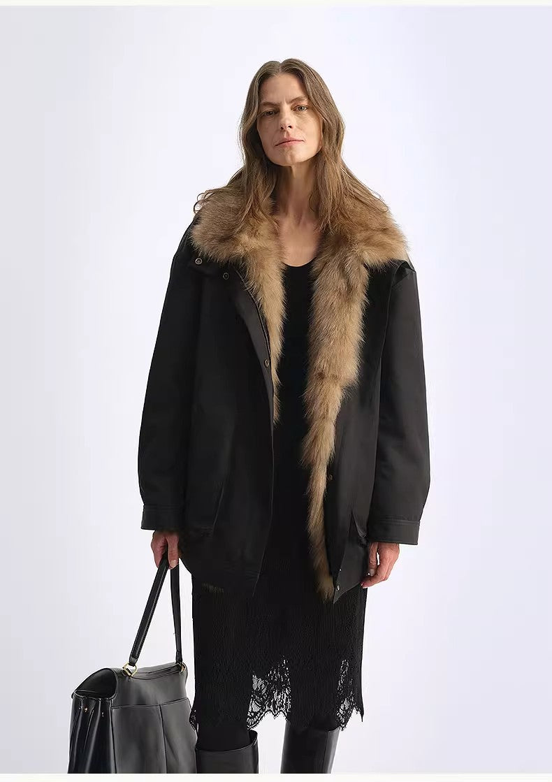 Removable Fox Fur Parka
