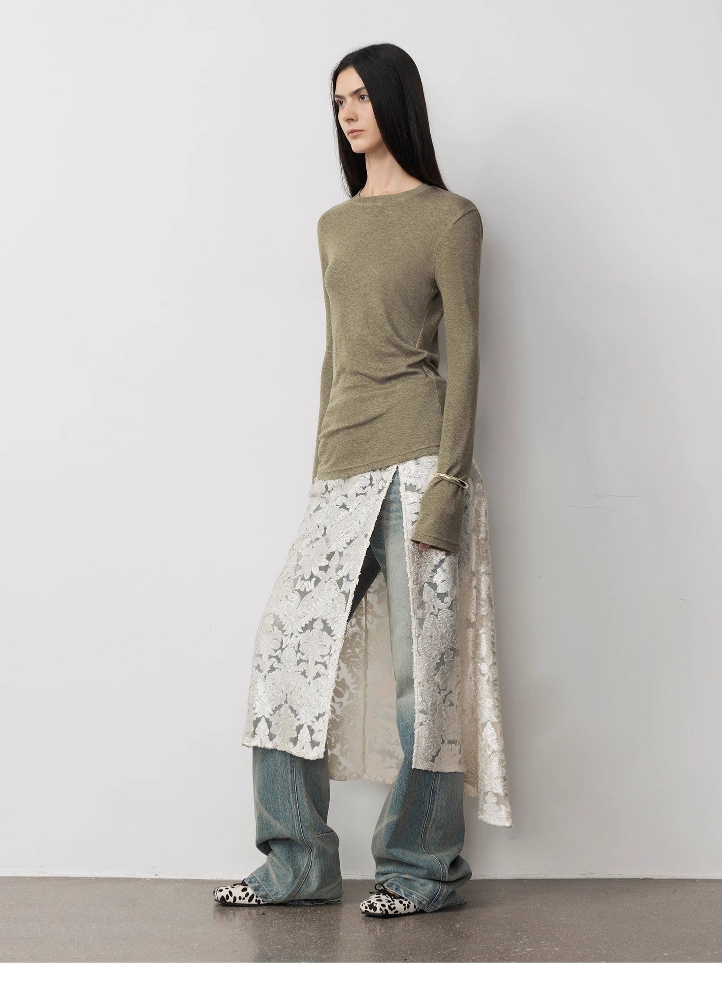 Lyocell Wool Stretch Tee
