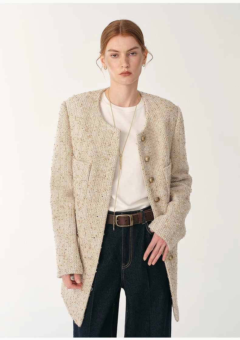Tweed Pocket Slim Chanel Jacket