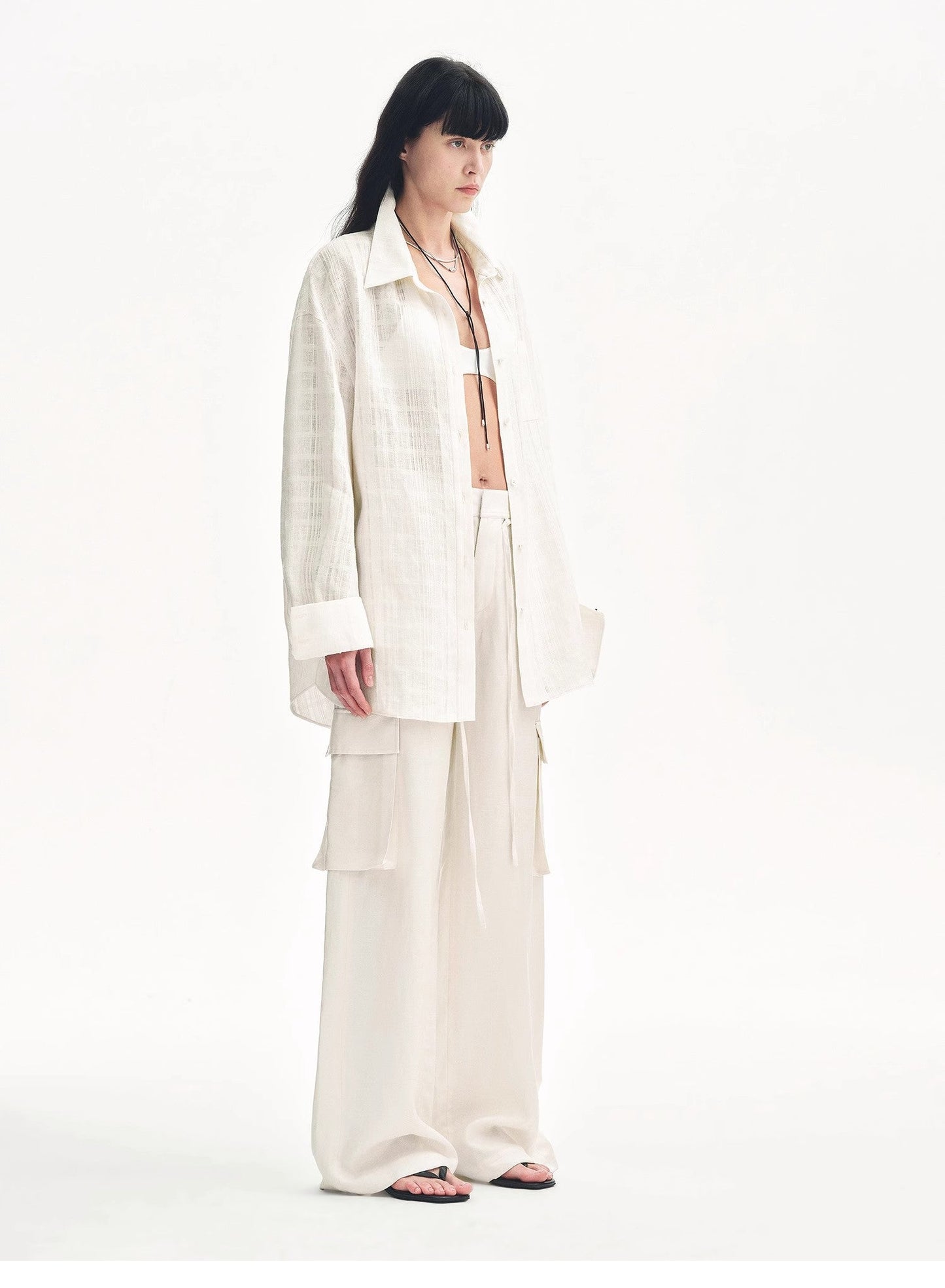 Rhythm in the Same Frequency Tencel Linen Pants
