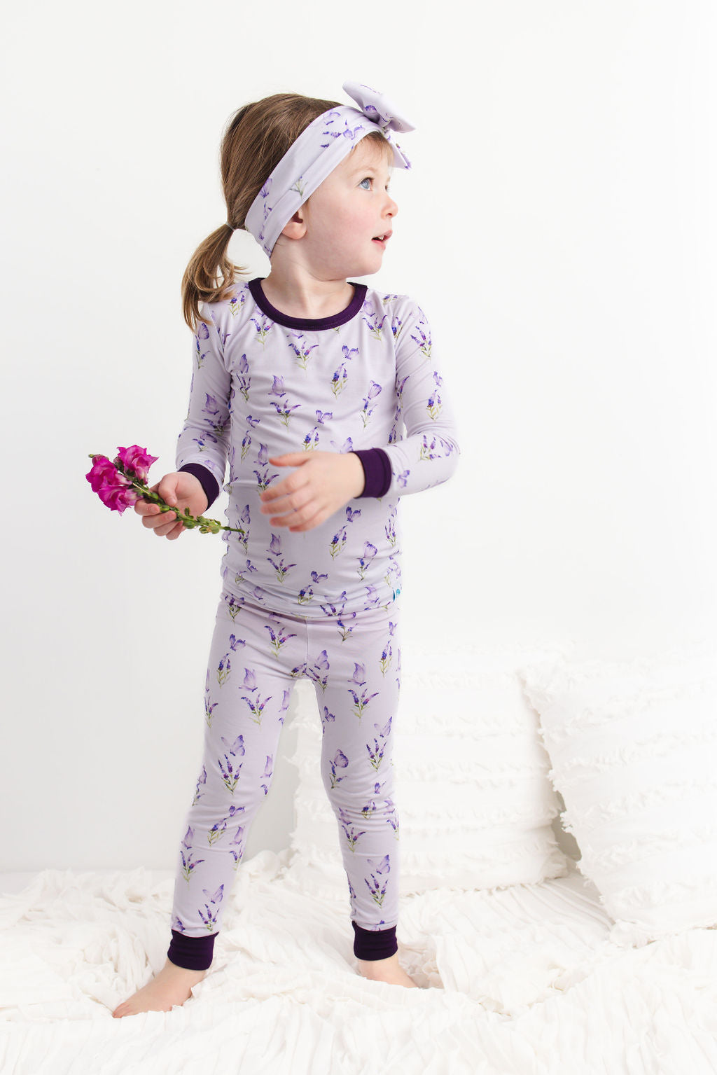 Estella (Lavender Butterfly) Long Sleeve PJ's BDLJ