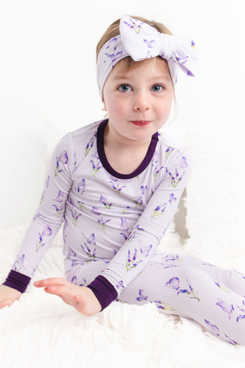 Estella (Lavender Butterfly) Long Sleeve PJ's BDLJ