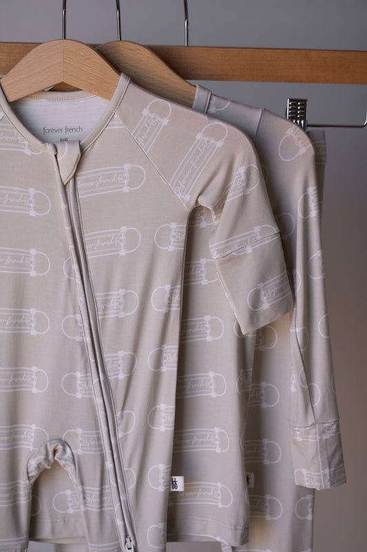 Bamboo Zip Pajamas | Sk8er Boy
