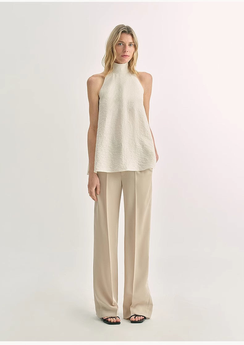 Mulberry Silk Wrinkle-Resistant Small High Collar Vest