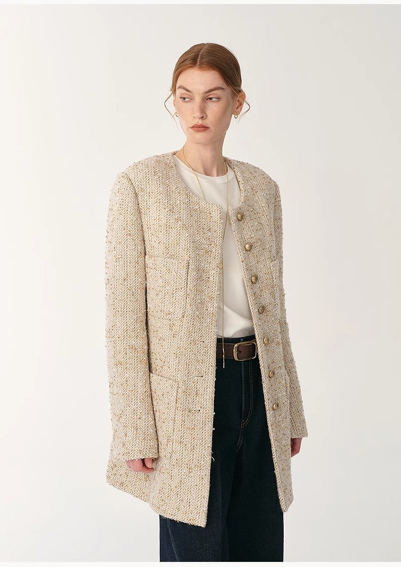 Tweed Pocket Slim Chanel Jacket