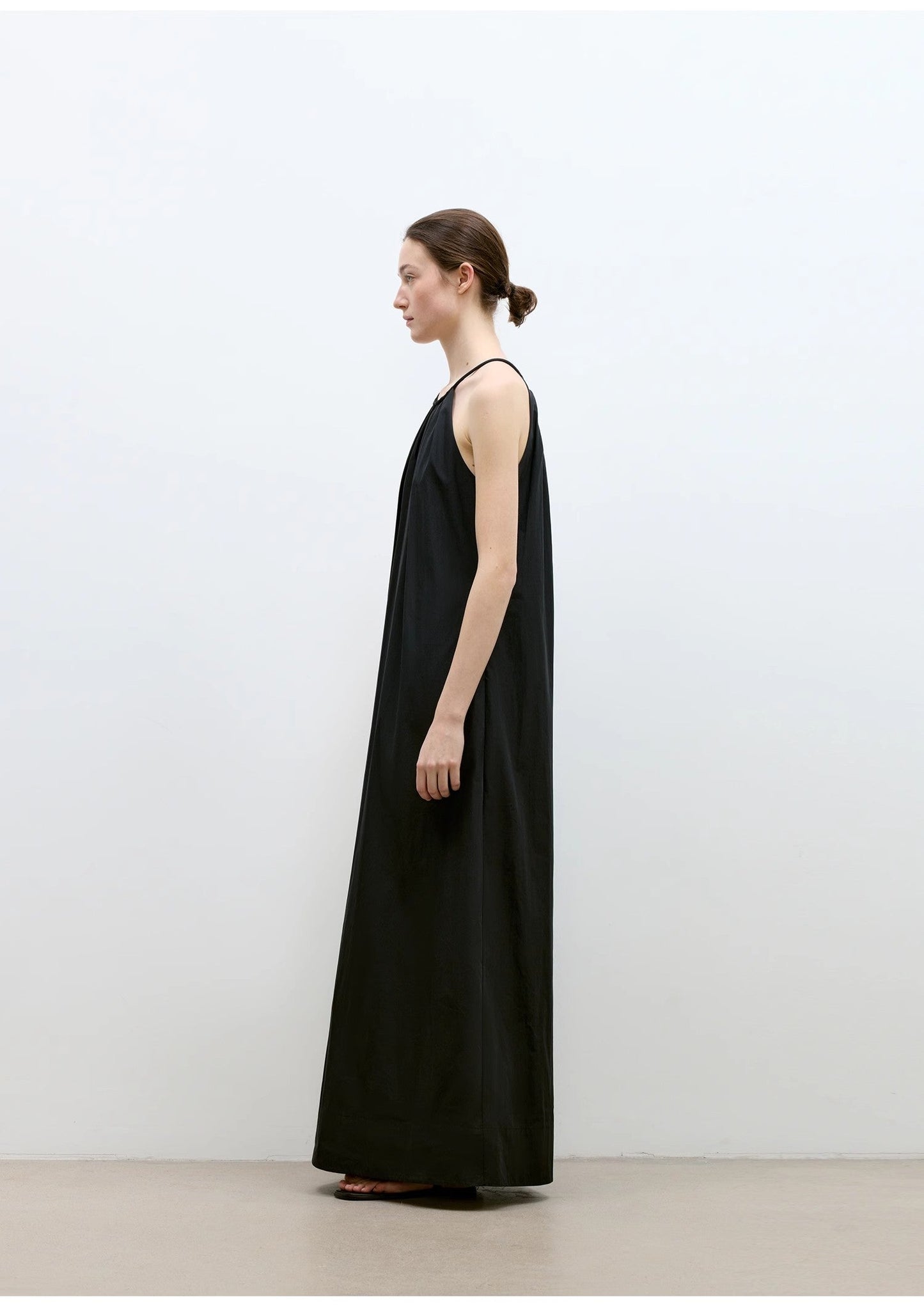 Minimalist Rule Halter Neck Dress