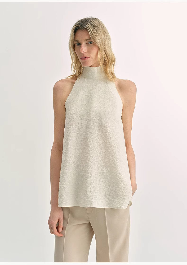 Mulberry Silk Wrinkle-Resistant Small High Collar Vest