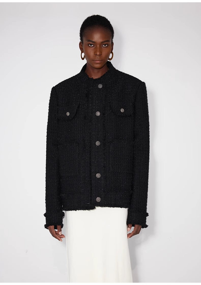 Heavy Wool Wool Edged Exquisite Jacket