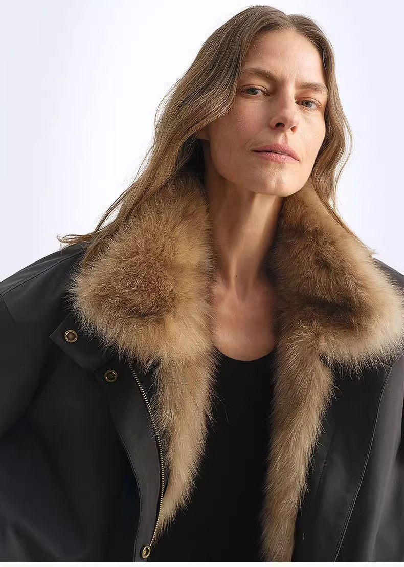 Removable Fox Fur Parka