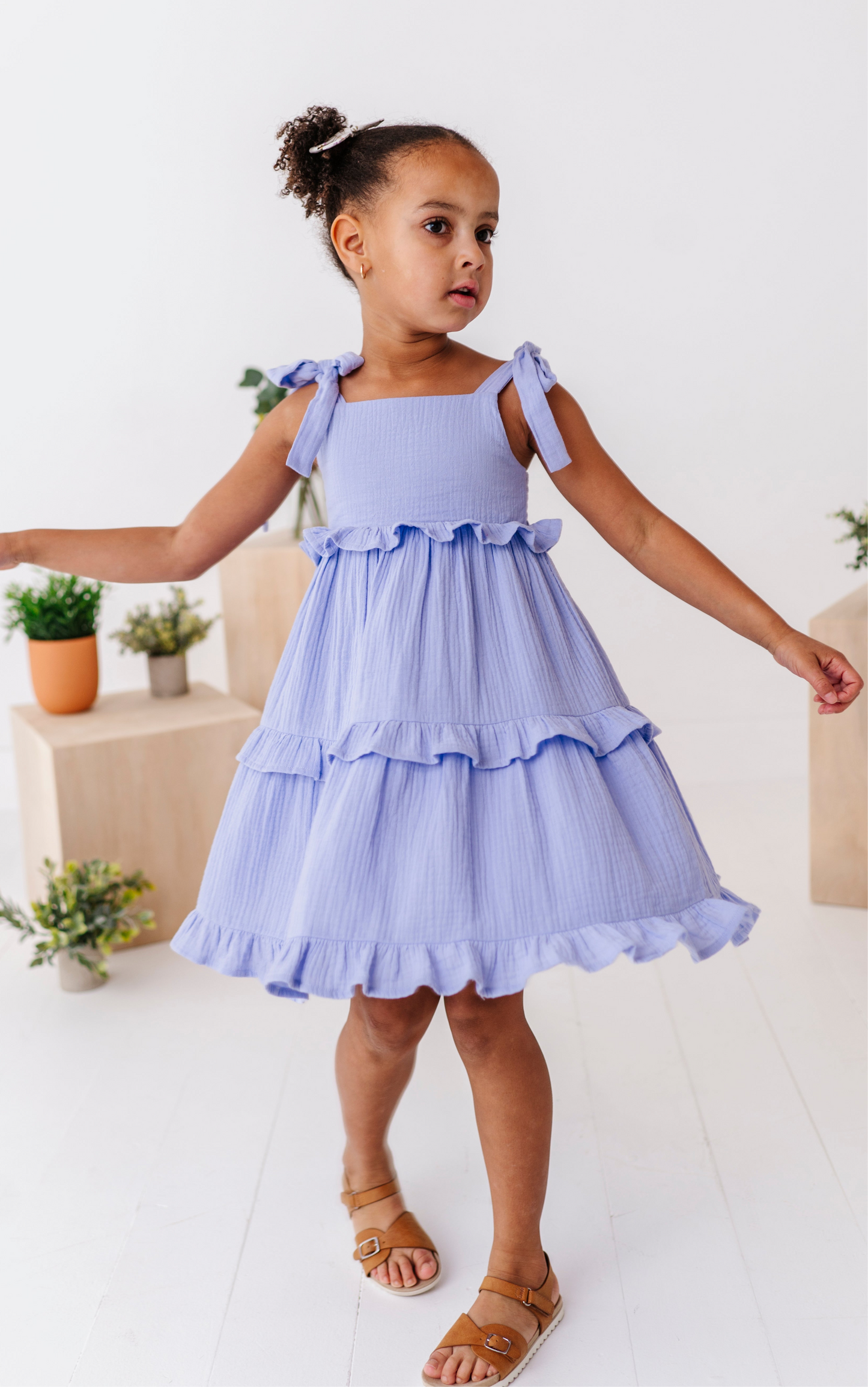 Ocean | Ruffle Strappy Twirl Dress